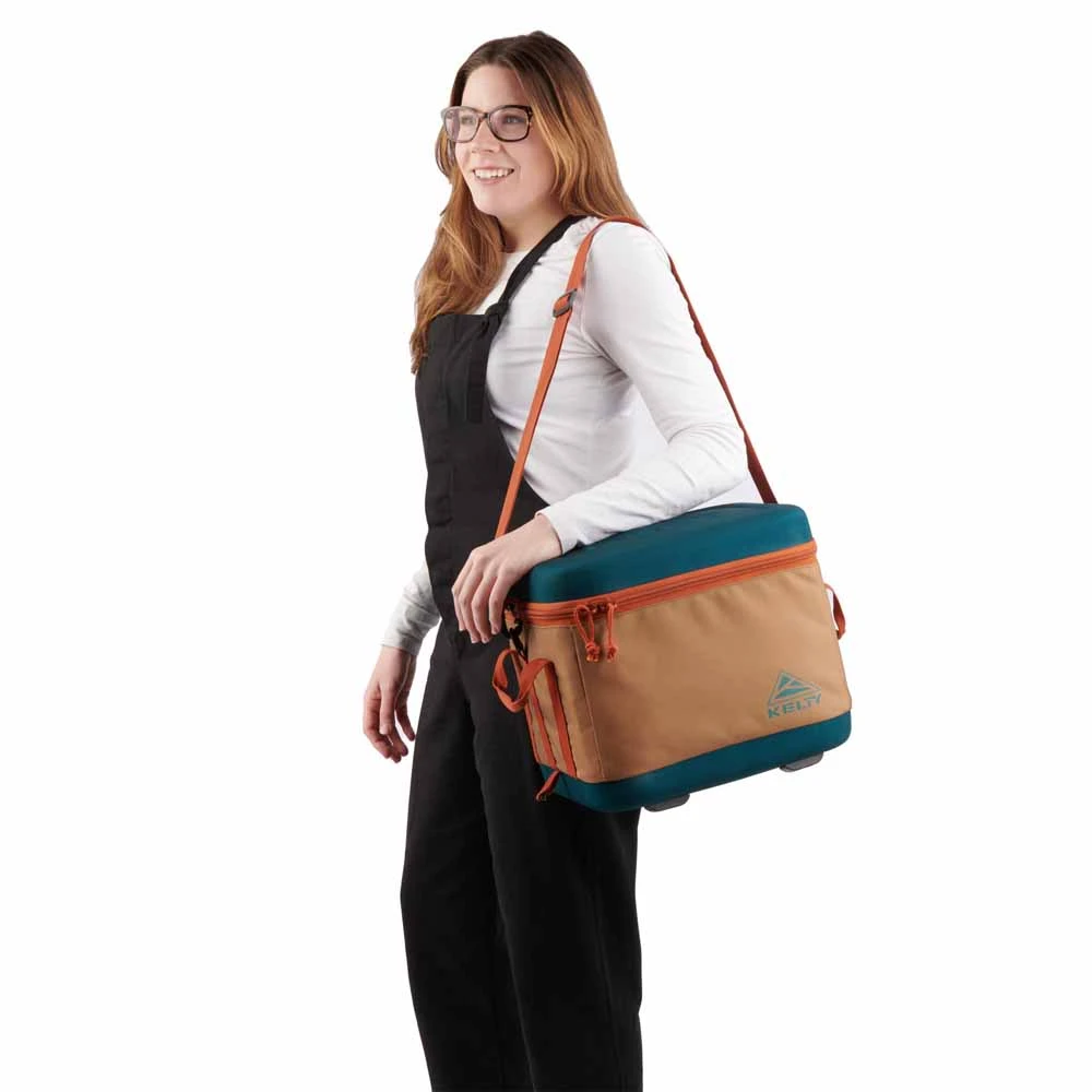 Kelty 28L Folding Cooler - Dull Gold/Deep Teal 6 Kelty 28L Folding Cooler - Dull Gold/Deep Teal - Image 4