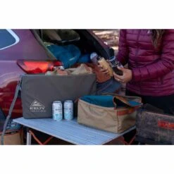 Kelty 46.5L Car-Go-Box - Beluga/Dull Gold -Kelty Camping Shop kelty 46 5l car go box beluga dull gold 12