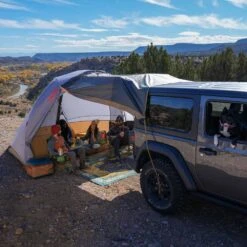Kelty Caboose 4 Person Tailgate Tent - Smoke/Beluga/Dull Gold -Kelty Camping Shop kelty caboose 4 person tailgate tent smoke beluga dull gold 13