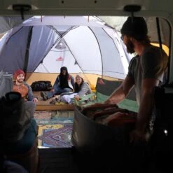 Kelty Caboose 4 Person Tailgate Tent - Smoke/Beluga/Dull Gold -Kelty Camping Shop kelty caboose 4 person tailgate tent smoke beluga dull gold 15