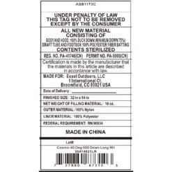 Kelty Cosmic 40 Deg 550 Down Sleeping Bag, Long Size, Right-Hand -Kelty Camping Shop kelty cosmic 40 deg 550 down sleeping bag long size right hand 111