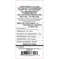 Kelty Tuck 40 Deg Thermapro Ultra Sleeping Bag, Long Size, Left-Hand -Kelty Camping Shop kelty tuck 40 deg thermapro ultra sleeping bag long size left hand 133