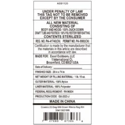 Kelty Womens Cosmic 20 Deg 550 Down Sleeping Bag, Regular Size, Right-Hand -Kelty Camping Shop kelty women s cosmic 20 deg 550 down sleeping bag regular size right hand 121